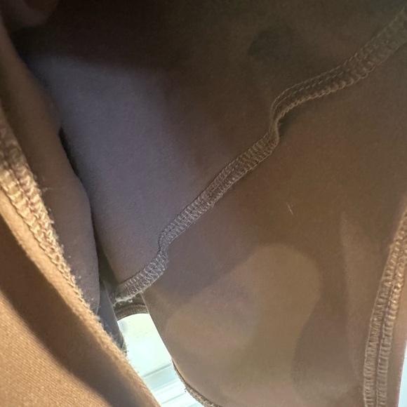 Reoria Asymmetrical Strap Taupe Brown Bodysuit with Snap Closure & Inner Lining - Picture 5 of 5